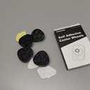 Self Adhesive Caster Wheels - 360 Swivel Universal Wheel, Mini Roller Ball Transfer Bearing for Small Kitchen Appliances, Storage Box, Trash Can (with 3 Ball Bearings, Black, 4 PCS)