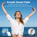 [100 Pack] Armpit Sweat Pads, Super Absorbent & Skin-Friendly Armpit Guards for Men & Women, Individually Wrapped Soft Cotton Pads to Prevent Stains & Odors, Stay Dry & Confident