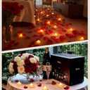 Amagic 1000 Pieces Artificial Rose Petals with 12 Heart LED Tea Lights Candles Kit, Rose Petals and Candles Set for Proposal, Anniversary, Valentine's Day, Special Romantic Night, Wedding Table Decor