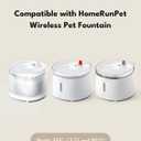 3 x Homerunpet Pet Fountain Filters Replacement for Wireless Pumps Cat Water Fountain Dog Water Dispenser WF20/CF20/BF10
