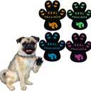 Dog Paw Pads Anti-Slip Grips,Dog Paw Protectors for Senior Dogs on Hot Pavement,Provides Traction to Keep Them from Slipping on Smooth Floors 20 sets-80 Pads Multicolor XXXL
