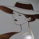 Dressfan Wide Brim Fascinator Derby Hats for Women,20s Detachable Flow, Purple X38