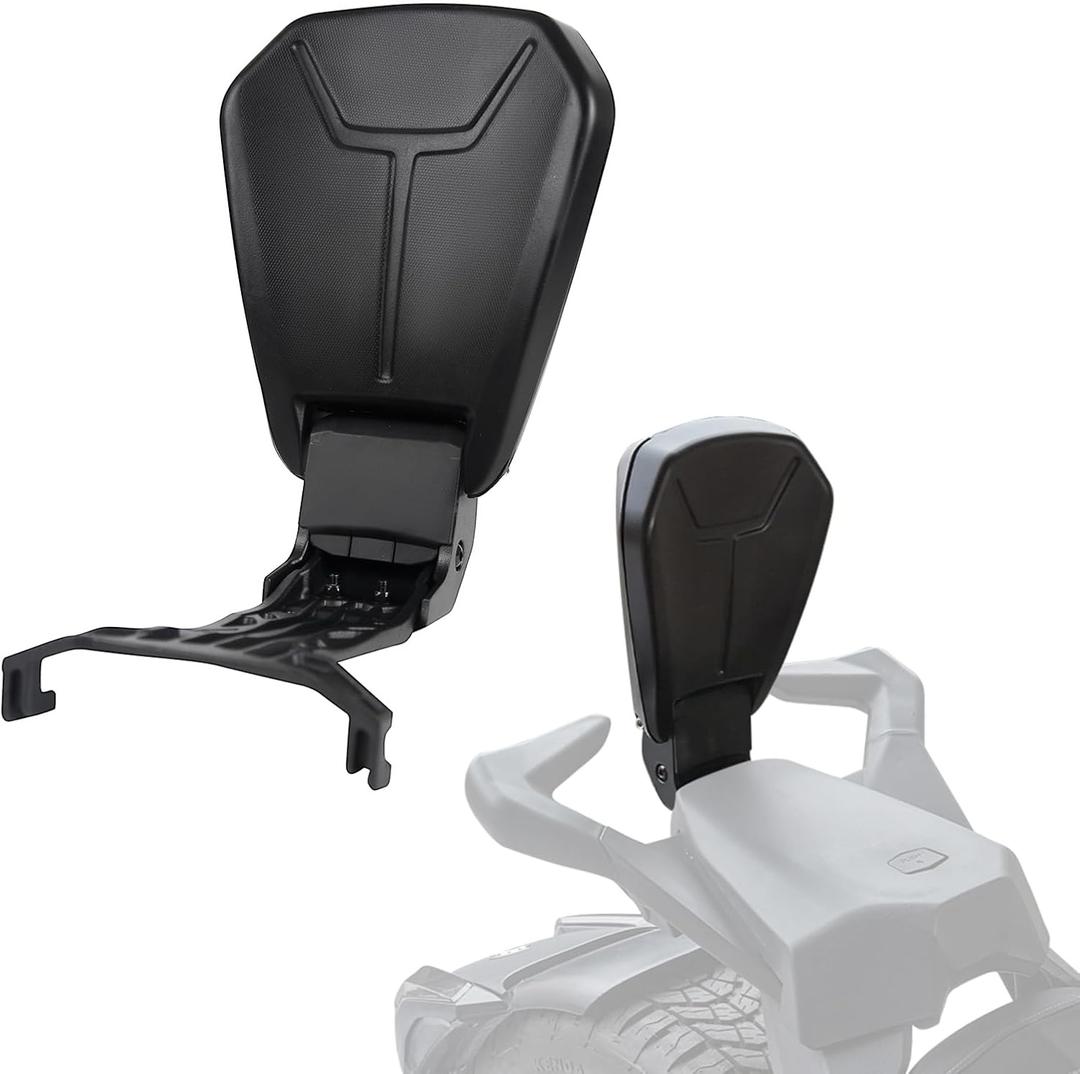 Foldable Passenger Backrest for Can Am Ryker, 12-inch Heightening Passenger Back Rest Kit with Cast Aluminum for Can-Am Ryker 900 600 & Ryker Rally Sport All Models Accessories (Replace #219400843)