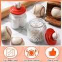 4 Set Baseball Glass Jars, Baseball Candy Jars with Lid & Sticker, 22oz Baseballs Treat Container Bulk Funny Large Candy Jar Gift for Team Coach Player Sport Game Party Favor Home Decoration