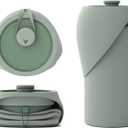 SÄKER Portable Dog Water Bottle, Collapsible Water Bottle for Dogs Perfect for Walking, Hiking and Outdoors | Works as a Portable Water Bowl | Designed in Montreal - 350ml  (Olive)