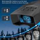 Night Vision Goggles, Night Vision Binoculars for Adults, 5000mAh Rechargeable Infrared Binoculars with 3'' Large Screen, 10X Digital Zoom External Flashlight for Camping