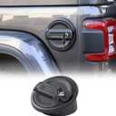 For Jeep JL Gas Cap Cover Locking Fuel Door Cover for 2018-2025 2026 Jeep Wrangler JL Sport Rubicon Sahara Willys & Unlimited 2-Door 4-Door