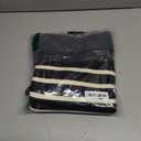 KIRUNDO Women's Striped Sweaters 2024 Fall Winter Outfits Crewneck Ribbed Knit Pullover Trendy Tops with Metal Buttons (Black,Small)