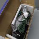 2025 Upgraded Christmas Tree Topper Projector Light with Rotating Bright LED & Wide Coverage, Universal Fit for Any Height Tree, Easy Install, Stable Base, Holiday & Party Decorations (Frosted Silver)