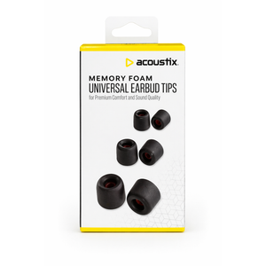 Acoustic Memory Foam Universal Earbud Tips