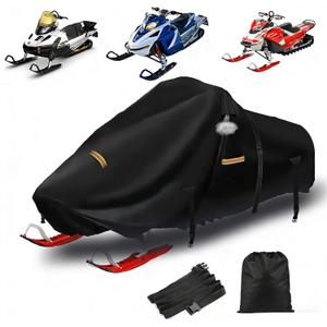 Snowmobile Cover 130 Inch, 420D Heavy Duty Durable Snowmobile Protective Covers with Full Protection Waterproof Universal Storage Cover Fits Snowmobiles up to 130" L x 51" W x 48" (420D)