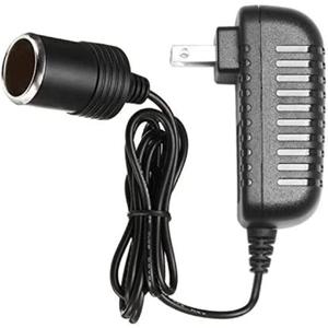 AC to DC Converter 2A 24W Car Cigarette Lighter Socket 110-240V to 12V AC/DC Power Adapter, Black