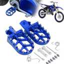 AnXin Foot Pegs Motorcycle Universal CNC Footpeg for PW TTR YZ 50-125cc MB200 Mini Bike SSR Apollo RFZ TaoTao Lifan Kayo Coolster Pit Bike - Blue