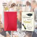 Nurse Graduation Cards for Her, Nursing Graduation Gifts for Granddaughter Daughter Sister Friend, Nursing School & Medical School Graduation Gifts Card,Future RN Congratulations Card