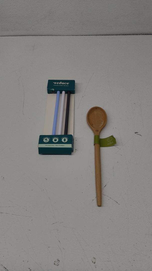 Solid Spoon 3 Pack Straws
