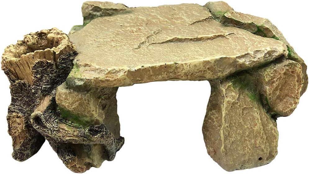 SLOCME Aquarium Tortoise Cave Decorations - Resin Hideout Shelter for Shrimp and Crawling pet, Spacious Hideout for Betta Fish to Rest Breed