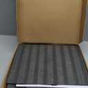 GERZ Bathroom Toilet Paper Holder Stand Modern Tissue Roll Holder SUS304 Stainless Steel Rustproof Freestanding, Matte Black DZY002-BK