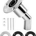 OCEANBROAD Stainless Steel 316 Thru Hull Exhaust, Fitting 22mm/24mm Hose Pipe Marine Exhaust Port for Webasto, Planar, Eberspacher, Chinese Diesel Parking heaters, with Bolts and Nuts