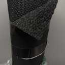 Ottomanson Commercial Scrape Rib Entry Mat  Heavy Duty Ribbed Floor Mat for High Traffic  Non Slip Rubber Back, Waterproof  Indoor Outdoor Use for Offices, Schools, Lobbies, 2' x 14', Black