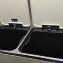 SONGMICS Trash Can, 2 x 10.6 Gallon (2 x 40 L) Garbage Can for Kitchen, with 15 Trash Bags, 2 Compartments, Plastic Inner Buckets and Hinged Lids, Airtight, Almond Color ULTB730A01V1