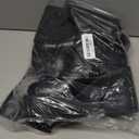 AMINUGAL Womens Wedge Heel Ankle Boots Platform Zipper Punk Motorcycle Booties Chunky Block High Heel Round Toe Fashion Work Combat Boots Mid Calf For Women (8.5, A-black Prime)