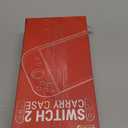 Orzly Case Compatible with Nintendo Switch 2  Protective Travel Carry Case with Screen Padding, Game Card & microSD Slots, Zipped & Open Pockets for Accessories  7.9" Gift Boxed (Red)