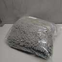 Lukery Chenille Bathroom Rugs Microfiber Bath Rugs Machine Washable Bathroom Mat Plush Bath Mats Winter Bathroom Rug Non Slip Washable Kitchen Rugs Door Mat Floor Mats (20"x32",Light Grey)