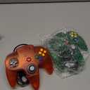 2 Pack Classic N64 Controller, suily N64 Wired USB PC Game pad Joystick, N64 Bit USB Wired Game Stick Joy pad Controller for Windows PC MAC Linux Raspberry Pi 3 Sega Genesis (Clear Green/Clear Red)