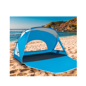 Beach Tent, Portable Sun Shelter for 1-2 Person with UPF 50+ UV Protection, Easy Setup Waterproof Beach Shade Canopy Cabana for Family Outdoor and Picnics, Fishing with Carrying Bag