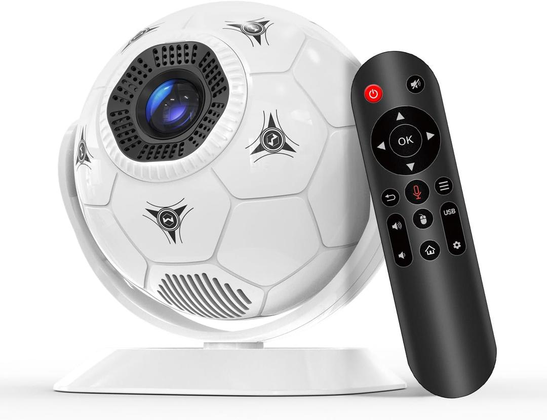 Magcubic 2026 Football-Themed Mini Projector, Portable Projector With WiFi 6 and Bluetooth 5.4, 4K Support, Auto Keystone, 180 Rotatable, Android 14 Smart Proyector For Movie Home Theater HY300F