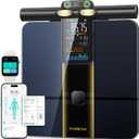 RunStar Smart Scale for Body Weight and Fat Percentage, 8 Electrodes High Precision Body Composition Scale with Set Functions Handle, Body Analyzer Scale Sync App 28 Metrics 400lbs