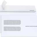 Blue Summit 100 W2 Envelopes 3 Up, W-2 Envelopes 2025 Self Seal for 3 Part or 3Up Forms, Compatible QuickBooks Online and Other Tax Software, 8  x 3 7/8, Security Tint, 100 Pack