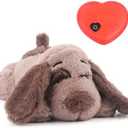 BEVERLYSHARK Beverly Shark Puppy Heartbeat Toy Dog Anxiety Relief Calming Aid Puppy Heartbeat Stuffed Animal Behavioral Training Sleep Aid Comfort Soother Plush Toy for Puppies Cats