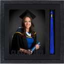 GMFrames Graduation Picture Frame with Tassel Holder Class of 2026 & 2025 Shadow Box Photo Frame for 8x10 Pictures Graduation Party Gift and Keepsake Black