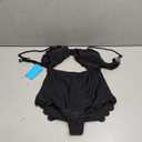 IFFEI Mommy and Me Matching Outfits Women's One Piece Swimsuits Cutout Scallop Trim Monokini Swimwear Bathing Suit