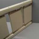 GameGem 4 Step Ladder, Aluminum Folding Step Stool with Anti-Slip Sturdy and Wide Pedal, Lightweight Portable Stepladder for Home and Kitchen Use Space Saving, 330 lbs, Chocolate White