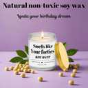 Homsolver 50th Birthday Gifts for Her Him, 9OZ Lavender Scent Birthday Candles with 50+ Hours Burn Time, Unique Handmade 50th Birthday Decorations for Women, Men, Friend, Sister, Wife, Husband