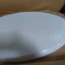 Mayfair Linden Slow Close Toilet Seat, Non Slip Heavy Duty Wood, Easy Install, Round, White