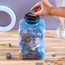 Piggy Bank - Large Coin Bank for Adults Boyswith LCD Counter,Great Coin Counter Bank Money Counting Jar with Total Amount Displayed,Best Gift for Kids, Designed for All US Coins(4.2L)