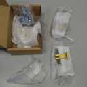 Haliwu 6 Pack 2 Inch Brushed Nickel and Gold Cabinet Knobs Brushed Nickel T-bar Knobs Single Hole Hardware for Dresser and Drawer Kitchen Cupboard