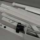 Over The Table Rod Stand with Clamps, Adjustable Metal Arch Stand, 42-102'' Length, 35-55'' Height, Black (Longer Version)