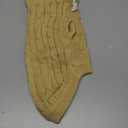 PUPTECK Winter Dog Cat Sweater Coat - Soft Cold Weather Clothes Knitwear for Kitties & Small Dogs Indoor Outdoor Walking Warm, Knitted Classic for Doggies Kitties Girls Boys, Cream M (M: Chest 13.8in, Back 14in)