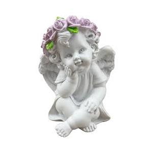 Juaugusep Cupid Angel Figurine, Valentine's Day, 6''