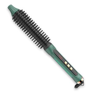 3/4 Inch Barrel Thermal Round Brush, Volume Heat Styling Brush for Men and Women Medium Thin Curly Straight Hair, Heated Curling Iron,12 Temperature Setting (1.35 Inch with Bristles)