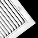 20" X 25" Aluminum Return Filter Grille for 1" Filter - Easy Airflow - Linear Bar Grilles [Outer Dimensions: 22.5w X 27.5h]