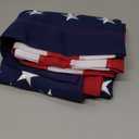 American Flag For Outside 3x5 Ft Pole Sleeve Banner Style-TearProof Series USA Outdoor Flags,Heavy Duty Durable Longest Lasting Spun Polyester,Embroidered Stars,Sewn Stripes,Water Resistant,High Wind US Outdoor Indoor Flags