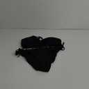 Daci Women's Plus Size Triangle Bikini Set, Sexy Tie Front Two-Piece Swimsuit (Black) Size Large