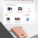 VEGER Portable Charger with Built-in AC Plug and Cables, All in One 10000mAh Ultra Slim Power Bank Travel Essentials, Fast Charging Battery Pack Compatible with iPhone, Samsung, More(Dark Pink)