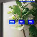 Barrina T1S Standing Grow Light for Indoor Plants with Timer, 65W 5000K High PPFD Full Spectrum, Tera Series Vertical Grow Lights Adjustable Height 5FT-5.6FT, Foot Switch, Non-Glare Design, Black