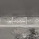 H-Type Track Lighting, 3-Pack Black Pendants Light Fixtures with 40-Inch Track Lighting Rail & H Track Floating Canopy Connector, Dining Room Hanging Light Seeded Glass Shades E26 Bulb Base